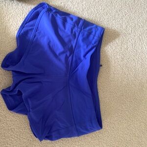 Blue Lululemon Speed-Up Short 2” Inseam